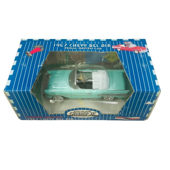 Gearbox 1997 Vintage 1957 Chevy Bel Air Convertible Serial #04291 Pedal Car New - Picture 1 of 10